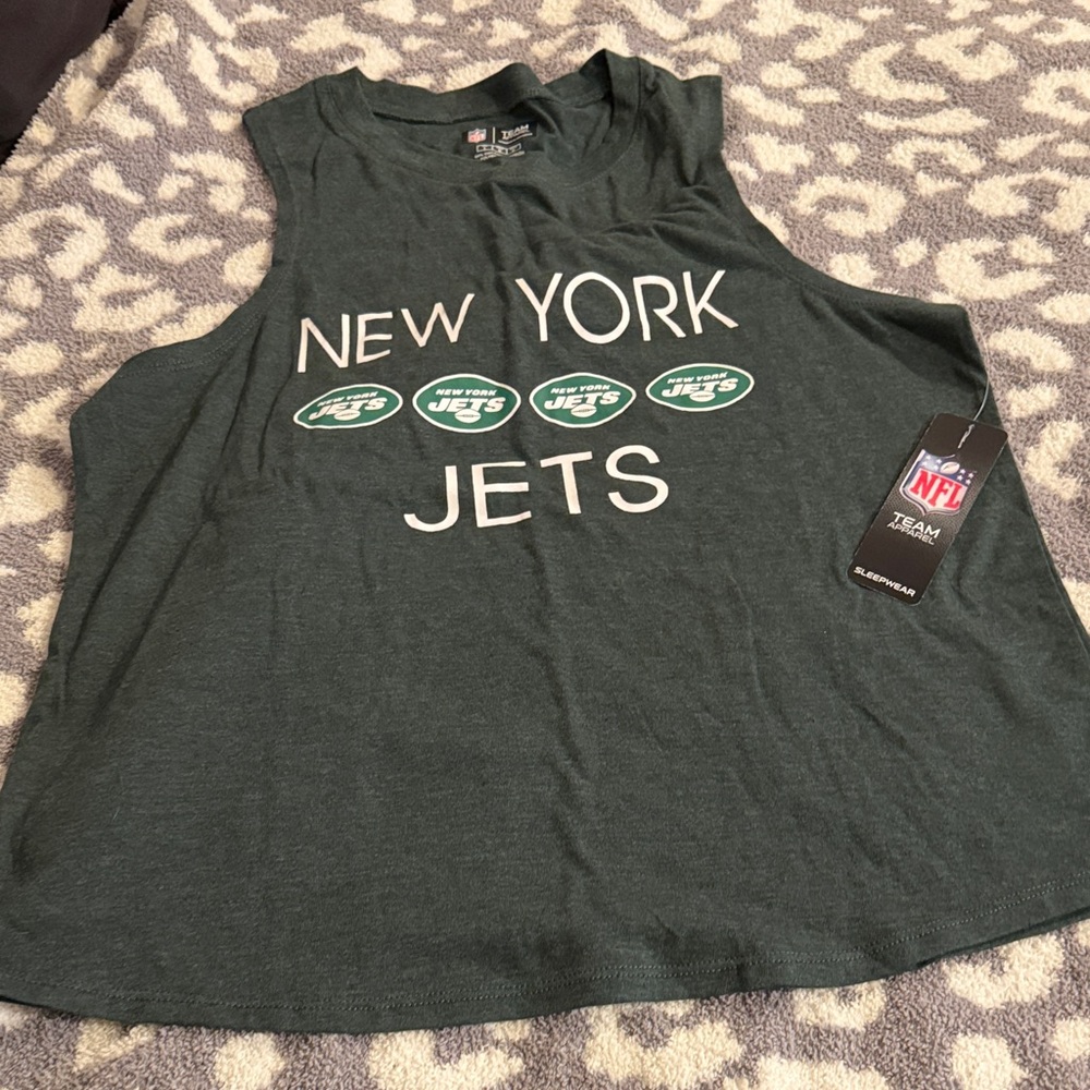NFL New York Jets Green Sleeveless Top NWT